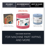 Load image into Gallery viewer, Power Clean X80 Heavy Duty Cloths, Jumbo Roll, 12.4 X 12.2, Red, 475 Wipers/roll