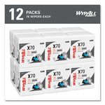 Load image into Gallery viewer, X70 Cloths, 1/4 Fold, 12.5 X 12, White, 76/pack, 12 Packs/carton