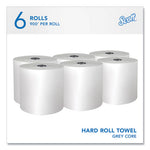 Load image into Gallery viewer, Pro Hard Roll Paper Towels With Absorbency Pockets, For Scott Pro Dispenser, Gray Core Only, 1-ply, 7.5" X 900 Ft, 6 Rolls/ct