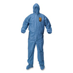 Load image into Gallery viewer, A65 Zipper Front Hood And Boot Flame-resistant Coveralls, Elastic Wrist And Ankles, 2x-large,blue, 25/carton