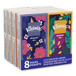 Load image into Gallery viewer, On The Go Packs Facial Tissues, 3-ply, White, 10 Sheets/pouch, 8 Pouches/pack, 12 Packs/carton