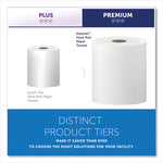 Load image into Gallery viewer, Hard Roll Paper Towels With Premium Absorbency Pockets, 1-ply, 8" X 600 Ft, 1.75" Core, White, 6 Rolls/carton