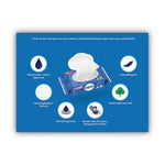 Load image into Gallery viewer, Flushable Wet Wipes, Flip-top Pack, 5 X 7.25, White, 42 Sheets/pack, 8 Packs/carton
