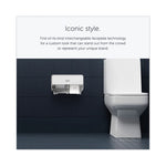 Load image into Gallery viewer, Icon Coreless Standard Roll Toilet Paper Dispenser, 8.43 X 13 X 7.25, Silver Mosaic
