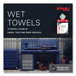 Load image into Gallery viewer, Power Clean Proscrub Pre-saturated Wipes, 12 X 9.5, Citrus Scent, Green/white, 50/canister, 8 Canisters/carton