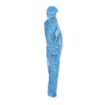 Load image into Gallery viewer, A20 Elastic Back Wrist/ankle Hooded Coveralls, Large, Blue, 24/carton