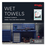 Load image into Gallery viewer, Power Clean Proscrub Pre-saturated Wipes, 12 X 9.5, Citrus Scent, Green, 75/pack, 6 Packs/carton