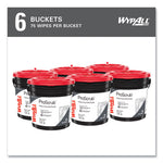Load image into Gallery viewer, Power Clean Proscrub Pre-saturated Wipes, 9.5 X 12, Citrus Scent, Green, 75/bucket, 6 Buckets/carton