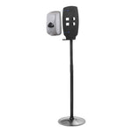 Load image into Gallery viewer, Floor Stand For Sanitizer Dispensers, Height Adjustable From 50" To 60", Black