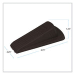 Load image into Gallery viewer, Big Foot Doorstop, No Slip Rubber Wedge, 2.25w X 4.75d X 1.25h, Brown