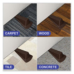Load image into Gallery viewer, Giant Foot Doorstop, No-slip Rubber Wedge, 3.5w X 6.75d X 2h, Brown
