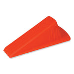 Load image into Gallery viewer, Giant Foot Doorstop, No-slip Rubber Wedge, 3.5w X 6.75d X 2h, Safety Orange