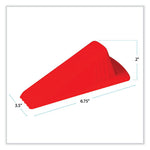 Load image into Gallery viewer, Giant Foot Doorstop, No-slip Rubber Wedge, 3.5w X 6.75d X 2h, Safety Orange