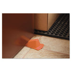 Load image into Gallery viewer, Giant Foot Doorstop, No-slip Rubber Wedge, 3.5w X 6.75d X 2h, Safety Orange