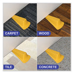 Load image into Gallery viewer, Giant Foot Doorstop, No-slip Rubber Wedge, 3.5w X 6.75d X 2h, Safety Yellow
