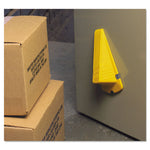 Load image into Gallery viewer, Giant Foot Magnetic Doorstop, No-slip Rubber Wedge, 3.5w X 6.75d X 2h, Yellow