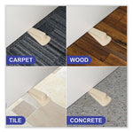 Load image into Gallery viewer, Big Foot Doorstop, No Slip Rubber Wedge, 2.25w X 4.75d X 1.25h, Beige, 2/pack