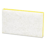 Load image into Gallery viewer, Light-duty Scrubbing Sponge, #63, 3.6 X 6.1, 0.7" Thick, Yellow/white, 20/carton