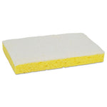 Load image into Gallery viewer, Light-duty Scrubbing Sponge, #63, 3.6 X 6.1, 0.7" Thick, Yellow/white, 20/carton