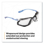 Load image into Gallery viewer, Ccs Protective Eyewear With Foam Gasket, Blue Plastic Frame, Clear Polycarbonate Lens