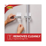 Load image into Gallery viewer, Broom Gripper, 3.12w X 1.85d X 3.34h, White/gray, 3 Grippers/6 Strips