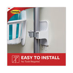 Load image into Gallery viewer, Broom Gripper, 3.12w X 1.85d X 3.34h, White/gray, 3 Grippers/6 Strips