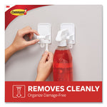Load image into Gallery viewer, Spray Bottle Holder, 2.34w X 1.69d X 3.34h, White, 2 Hangers/4 Strips/pack
