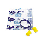 Load image into Gallery viewer, E-a-r Classic Earplugs, Corded, Pvc Foam, Yellow, 200 Pairs/box