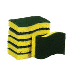 Load image into Gallery viewer, Heavy-duty Scrub Sponge, 4.5 X 2.7, 0.6" Thick, Yellow/green, 6/pack