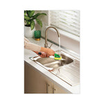 Load image into Gallery viewer, Soap-dispensing Dishwand Sponge Refills, 2.9 X 2.2, Green, 2/pack