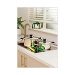 Load image into Gallery viewer, Soap-dispensing Dishwand Sponge Refills, 2.9 X 2.2, Green, 2/pack