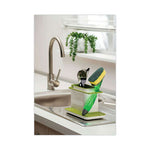 Load image into Gallery viewer, Soap-dispensing Dishwand Sponge Refills, 2.9 X 2.2, Green, 2/pack