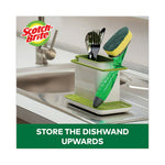 Load image into Gallery viewer, Soap-dispensing Dishwand Sponge Refills, 2.9 X 2.2, Green, 2/pack