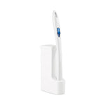 Load image into Gallery viewer, Toilet Scrubber Starter Kit, 1 Handle And 5 Scrubbers, White/blue