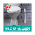 Load image into Gallery viewer, Toilet Scrubber Starter Kit, 1 Handle And 5 Scrubbers, White/blue