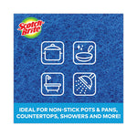 Load image into Gallery viewer, Non-scratch Scour Pads, Size 3 X 6, Blue, 10/carton