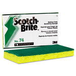 Load image into Gallery viewer, Medium-duty Scrubbing Sponge, 3.6 X 6.1, 0.7" Thick, Yellow/green, 20/carton