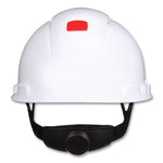 Load image into Gallery viewer, Securefit H-series Hard Hats, H-700 Front-brim Cap With Uv Indicator, 4-point Pressure Diffusion Ratchet Suspension, White