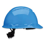 Load image into Gallery viewer, Securefit H-series Hard Hats, H-700 Vented Cap With Uv Indicator, 4-point Pressure Diffusion Ratchet Suspension, Blue