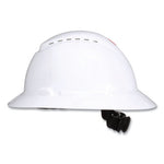 Load image into Gallery viewer, Securefit H-series Hard Hats, H-800 Vented Hat With Uv Indicator, 4-point Pressure Diffusion Ratchet Suspension, White