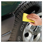 Load image into Gallery viewer, Heavy-duty Scrub Sponge, 4.5 X 2.7, 0.6" Thick, Yellow/green, 3/pack