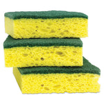 Load image into Gallery viewer, Heavy-duty Scrub Sponge, 4.5 X 2.7, 0.6" Thick, Yellow/green, 3/pack