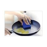 Load image into Gallery viewer, Non-scratch Multi-purpose Scrub Sponge, 4.4 X 2.6, 0.8" Thick, Blue, 3/pack