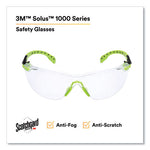 Load image into Gallery viewer, Solus 1000-series Safety Glasses, Black/green Plastic Frame, Clear Polycarbonate Lens