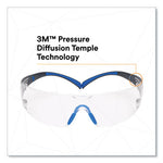 Load image into Gallery viewer, Securefit Protective Eyewear, 400 Series, Black/blue Plastic Frame, Clear Polycarbonate Lens
