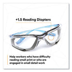 Load image into Gallery viewer, Ccs Protective Eyewear With Foam Gasket, +1.5 Diopter Strength, Blue Plastic Frame, Clear Polycarbonate Lens