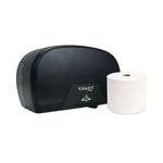 Load image into Gallery viewer, Morsoft Plastic Small Core Tissue Dispenser, 5.4 X 8.51 X 13.55, Black