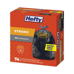 Load image into Gallery viewer, Strong Multipurpose Drawstring Trash Bags, 30 Gal, 1.1 Mil, 30" X 33", Black, 74/box, 3 Boxes/carton