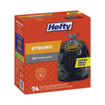 Load image into Gallery viewer, Strong Multipurpose Drawstring Trash Bags, 30 Gal, 1.1 Mil, 30" X 33", Black, 74/box, 3 Boxes/carton