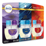 Load image into Gallery viewer, Plug Air Freshener Refills, 2.63 Oz, Alpine Wildflower Cedar/hinoki Ginger Water Lily/mandarin Amber Lava, 3/pk, 6 Pk/carton